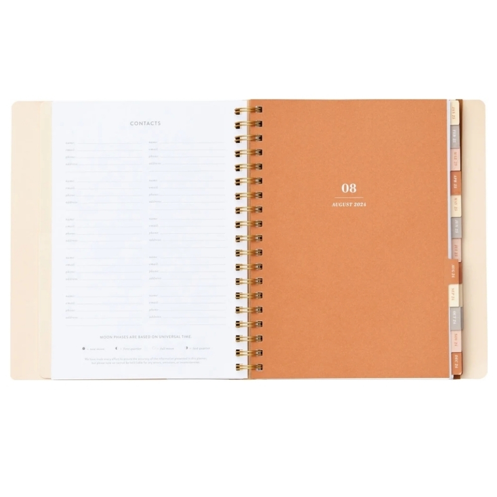 Floral 2025 Planner with Orange Accents - Picture 4 of 16